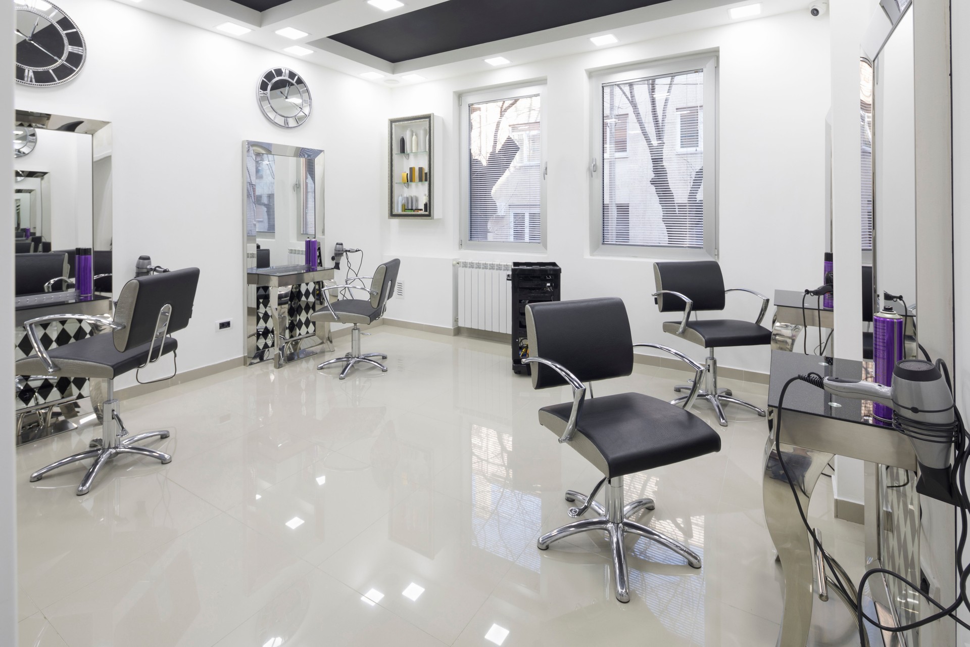 Modern hairdressing studio.